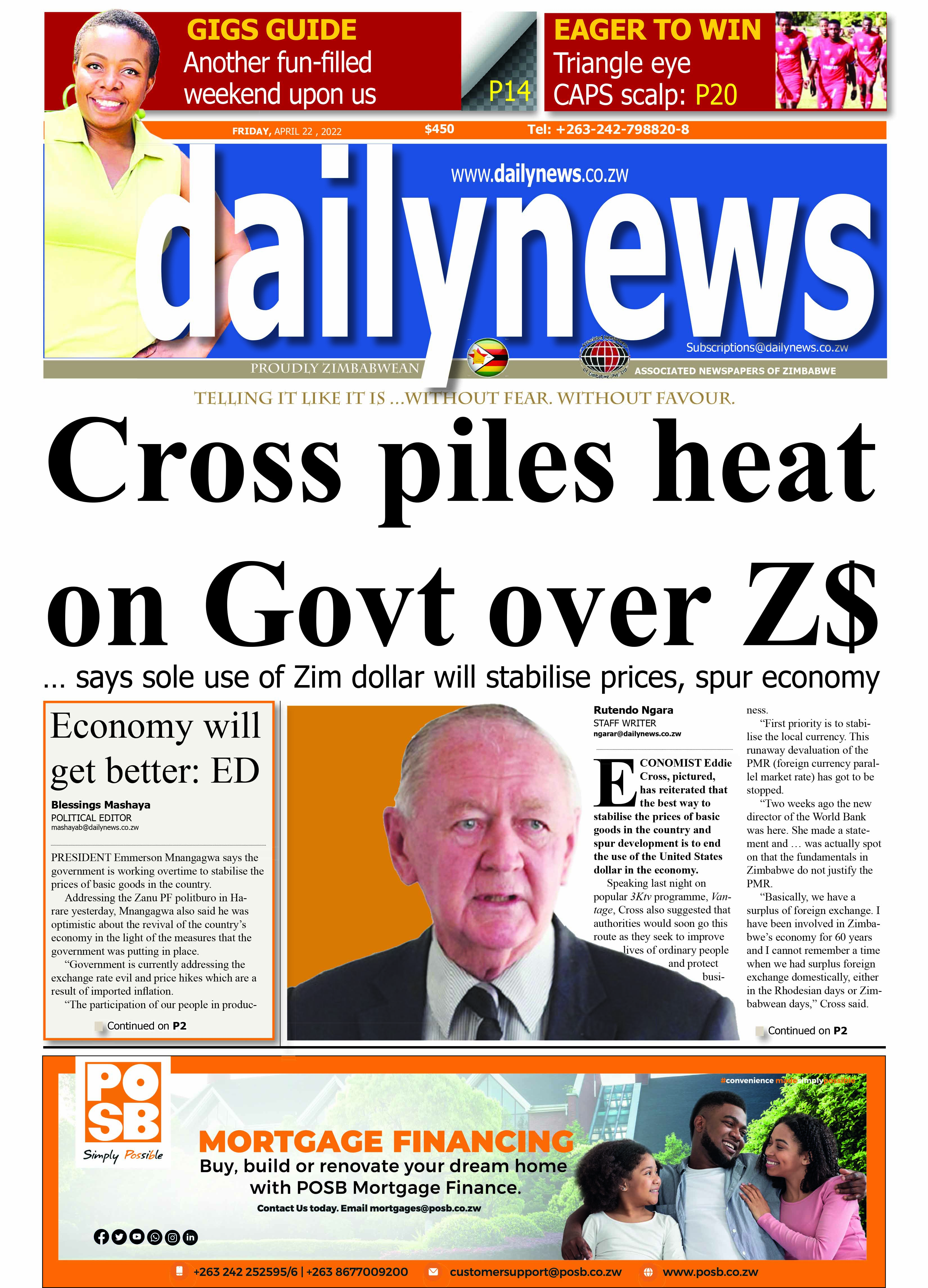 Friday 22 April 2022